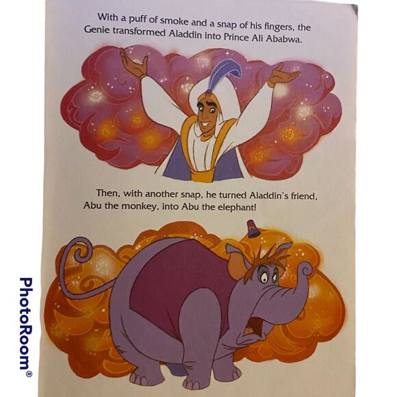 Little Golden Book Disney Aladdin The Magic Carpet Ride 1993 Hardcover Vintage - Picture 6 of 10